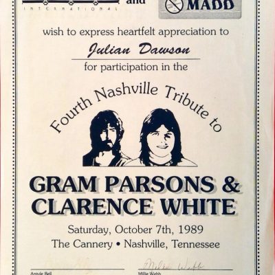 GRAM PARSONS _ CLARENCE WHITE TRIBUTE, NASHVILLE